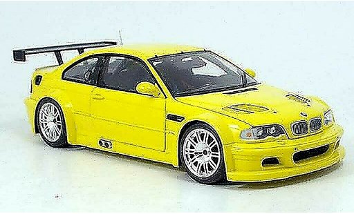 Bmw M3 coupe 1/18 Minichamps GTR E46 street jaune 2001 miniature
