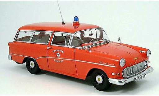 Opel Rekord P1 1/18 Minichamps caravan pompier neuenkirchen miniature