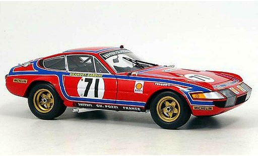 Ferrari 365 GTB/4 1/18 Kyosho no.71 24h le mans 1974 miniature