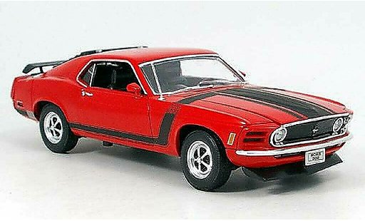 Ford Mustang Boss 1/18 Welly rouge miniature