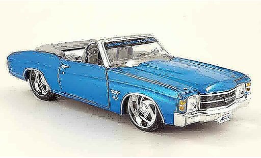 Chevrolet Chevelle tuning 1/18 Maisto 1971 cabrio prorodz bleu SS454 miniature