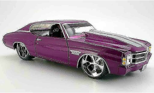 Chevrolet Chevelle tuning 1/18 Maisto 1971 prorodz lilas SS454 miniature