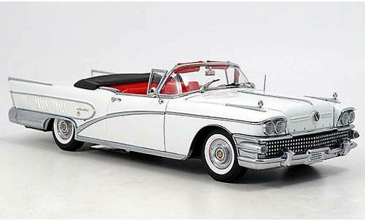 Buick Limited Convertible 1/18 Sun Star cabriolet blanche 1958 miniature