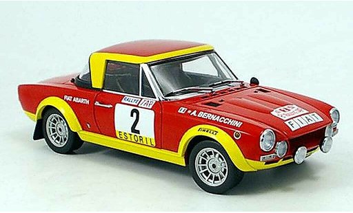 Fiat 124 Abarth 1/18 Sun Star pinto vainqueur rallye portugal 1974 miniature