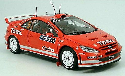Peugeot 307 WRC 1/18 Sun Star no.5 total/neste finlande rallye 2004 miniature