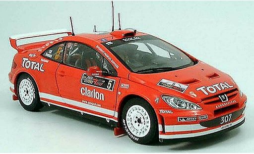 Peugeot 307 WRC 1/18 Sun Star no.5 total rallye chypre 2004 miniature