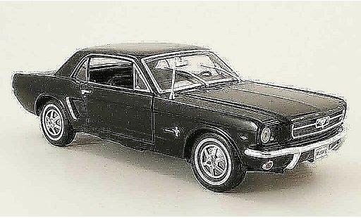 Ford Mustang Hardtop 1/18 Welly coupe noire miniature