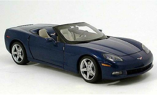 Chevrolet Corvette Convertible 1/18 Autoart C6 cabriolet bleu 2005 miniature