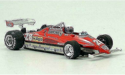Ferrari 126 C 1/43 Brumm C2 No.28 D.Pironi GP San Marino avec Pilot miniature