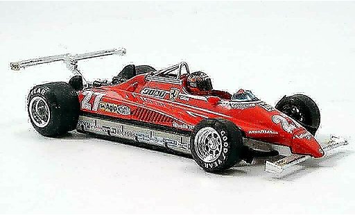 Ferrari 126 C 1/43 Brumm C2 no.27 g.villeneuve long beach avec pilot miniature