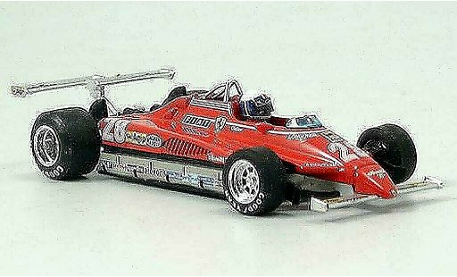 Ferrari 126 C 1/43 Brumm C2 No.28 D.Pironi GP Long Beach avec Pilot miniature