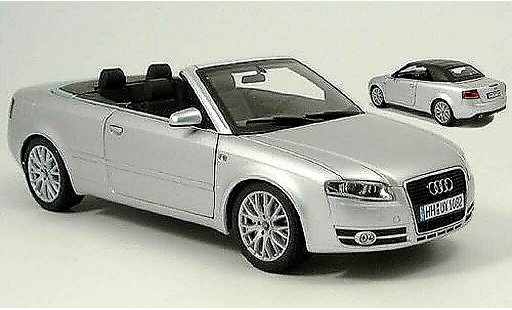Audi A4 cabriolet 1/18 Norev grise 2006 miniature