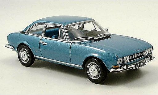 Peugeot 504 coupe 1/43 Norev bleu 1969 miniature