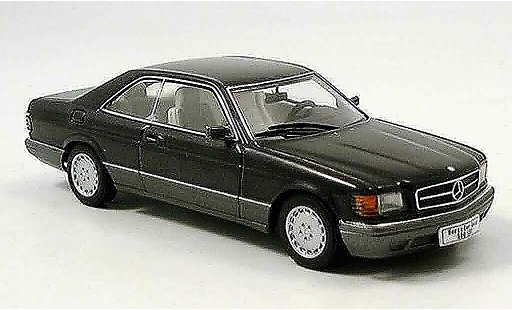 Mercedes 500 Coupe 1/43 Autoart (W126) noire miniature