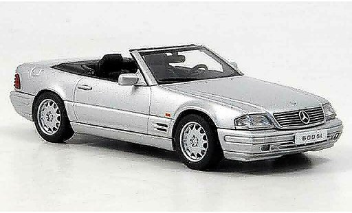 Mercedes 600 Base 1/43 Autoart (R129) Cabrio grise metallisee miniature
