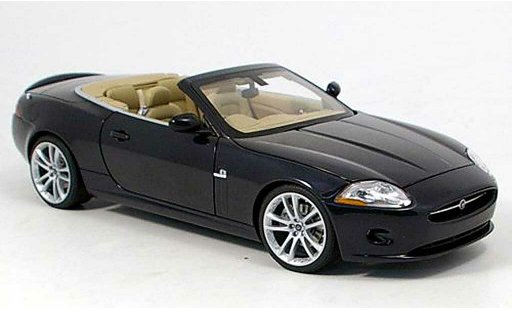 Jaguar XK Cabriolet 1/18 Autoart bleu 2006 miniature