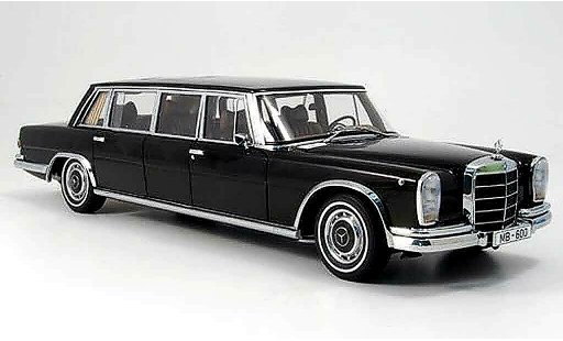 Mercedes 600 Pullman 1/18 Autoart lwb gardinen in heckscheibe etc. miniature