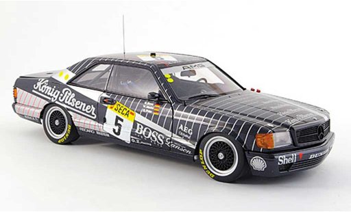 Mercedes 500 Coupe 1/18 Autoart (w126) amg no.5 24h spa 1989 miniature