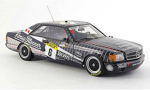 Mercedes 500 Coupe 1/18 Autoart (w126) amg no.6 24h spa 1989 miniature
