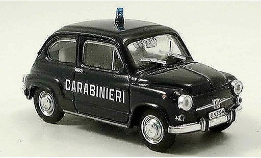 Fiat 600 D 1/43 Brumm Mulitpla Carabinieri police miniature