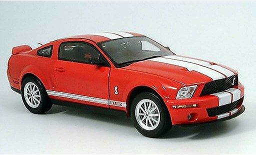 Shelby GT 500 2007 1/18 Shelby Collectibles rouge blanche miniature
