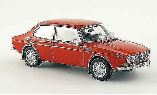 Saab 99 Base 1/43 Neo Saloon rouge miniature