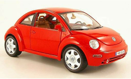 Volkswagen New Beetle Base 1/18 Burago rouge 1998 miniature