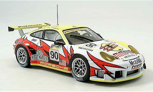 Porsche 911 GT3 RSR 1/43 Ebbro No.90 White Lightning Le Mans 2005 miniature