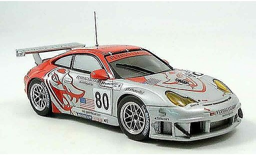 Porsche 911 GT3 RSR 1/43 Ebbro No.80 Flying Lizard Le Mans 2005 miniature