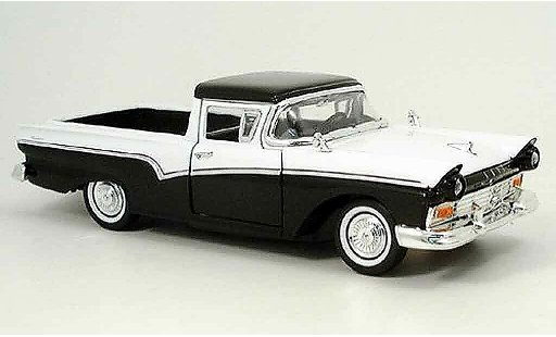 Ford Ranchero Berline 1/18 Yat Ming noire/blanche 1957 miniature