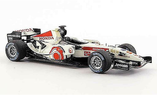 Honda F1 Base 1/43 Minichamps Racing RA 106 J.Button Erster Sieg 2006 miniature