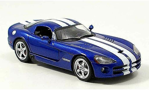 Dodge Viper GTS 1/43 Norev Coupe bleu blanche 2006 miniature