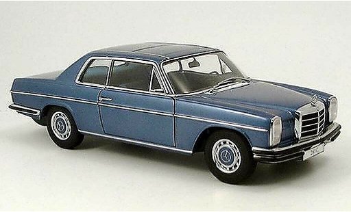 Mercedes 280 1968 1/18 Autoart c strichachter coupe bleu miniature