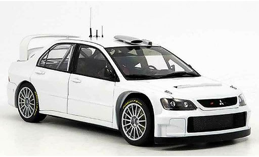 Mitsubishi Lancer Evolution IX 1/18 Autoart wrc blanche plain body version 2005 miniature