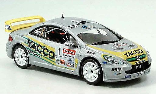 Peugeot 307 WRC 1/43 Norev no.1 yacco vouilloz kunger miniature