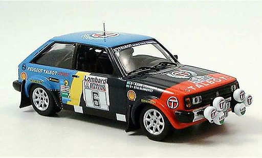 Talbot Sunbeam Rally 1/43 IXO no.6 rac blomquist cederberg 1982 miniature