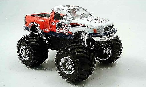 Ford F-150 Pickup 1/43 Yat Ming F 150 Monster Truck blanche rouge 1997 miniature