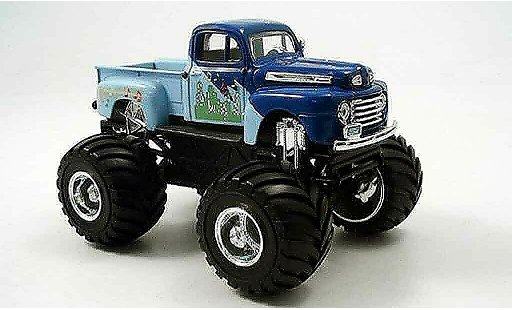 Ford F-100 Monster Truck 1/43 Yat Ming 00 bleu 1948 miniature