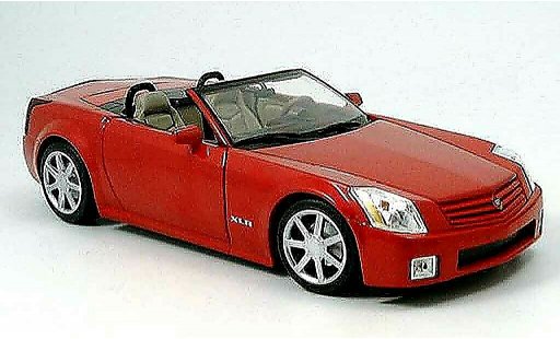 Cadillac XLR roadster 1/18 Hot Wheels rouge miniature