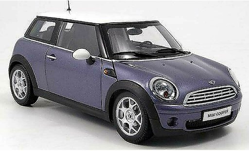 Mini Cooper D 1/18 Kyosho bleu/blanche miniature