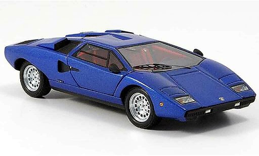 Lamborghini Countach LP 400 1/43 Kyosho bleu miniature