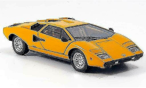 Lamborghini Countach LP 400 1/43 Kyosho orange miniature