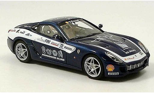 Ferrari 599 GTB 1/43 Look Smart fiorano panamericana bleu miniature