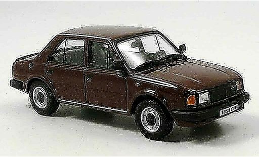 Skoda 120 Base 1/43 Abrex l marron 1986 miniature