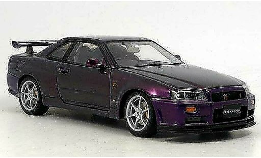 Nissan Skyline R34 1/18 Autoart gt-r v-spec ii purple miniature