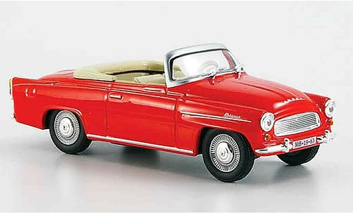 Skoda Felicia Roadster 1/43 Abrex rouge miniature