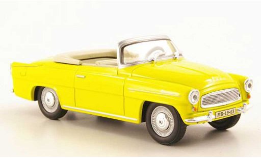 Skoda Felicia Roadster 1/43 Abrex jaune miniature