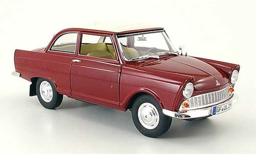 DKW Junior Berline 1/18 Revell rouge blanche 1959 miniature