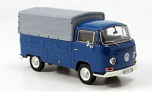 Volkswagen Combi A 1/43 Premium Cls t2a plateau avec plane bleu miniature