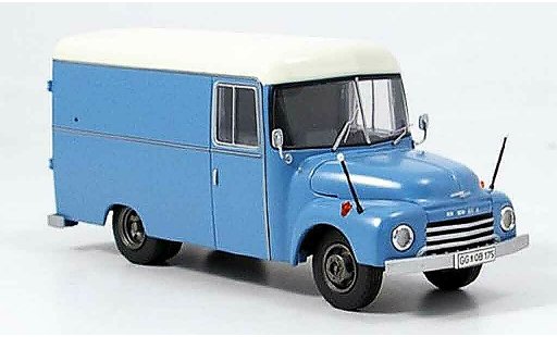Opel Blitz Type A 1/43 Premium Cls 175 fourgonwagen bleu beige miniature